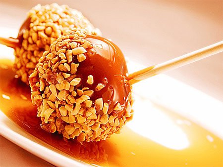 яблоки в карамели